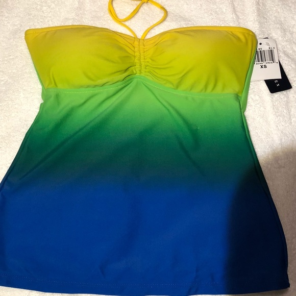 Ralph Lauren Other - NWT-RALPH LAUREN Yellow/Green/Blue tankini top XS